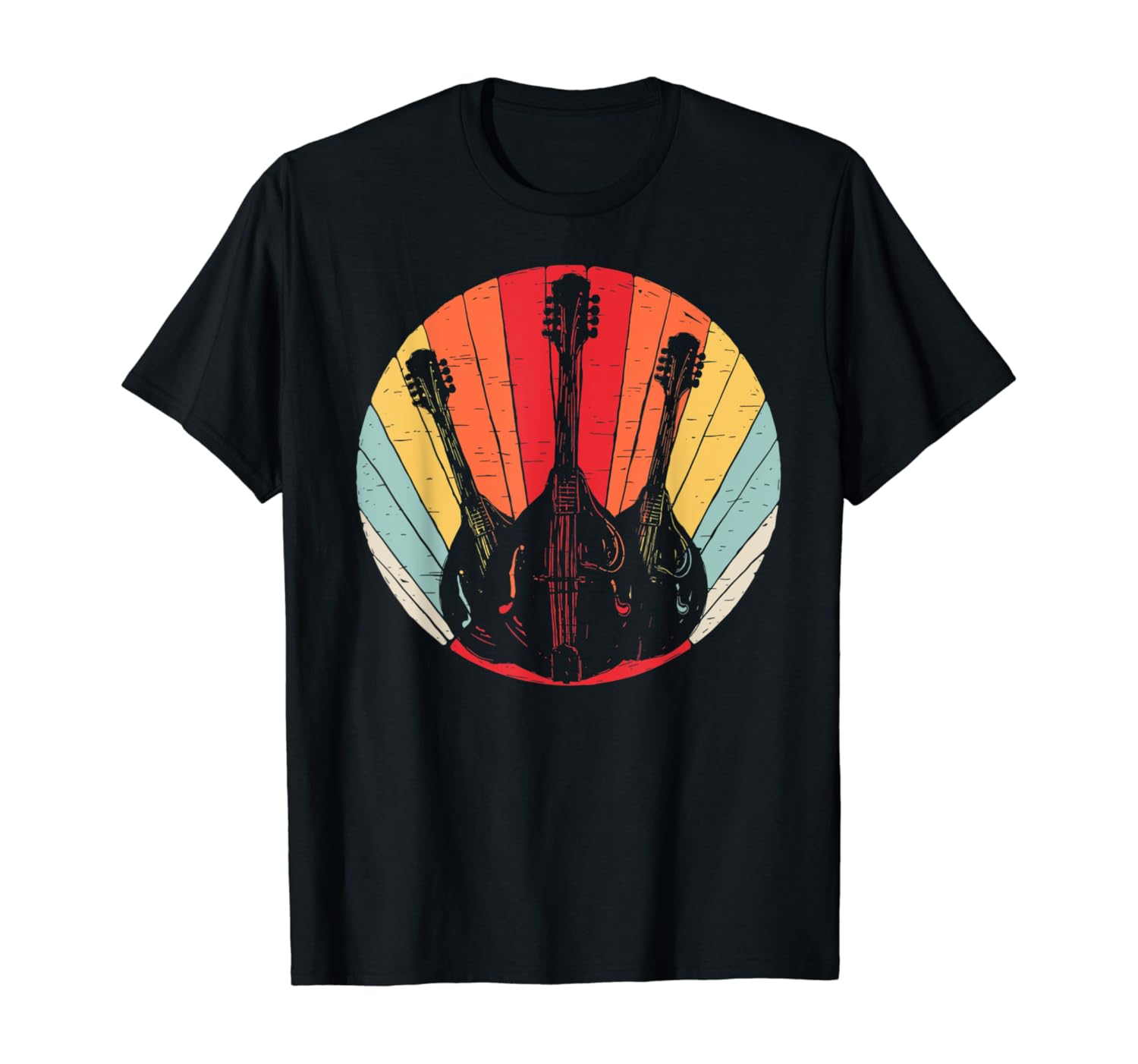 Vintage Retro Mandolin Shirt Player Musician Gift TShirt